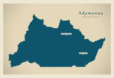 Modern harita - Adamaoua Cm