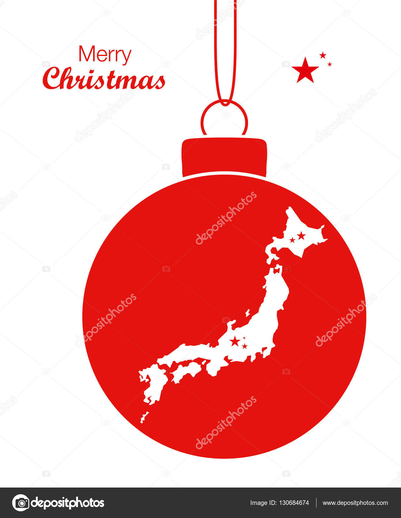 Buon Natale Giapponese.Merry Christmas Illustration Theme With Map Of Japan Stock Vector C Ingomenhard 130684674