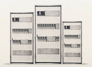 Farklı bir şekilde üç bağlantı kutusu.