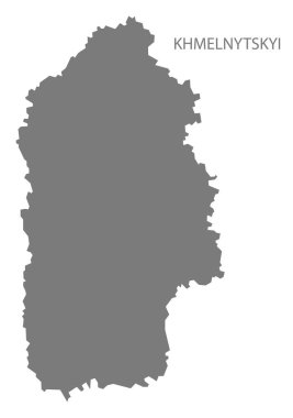 Hmelnitski Ukrayna harita gri