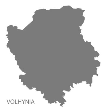 Volhinya Ukrayna harita gri