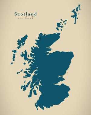 Modern harita - İskoçya İngiltere