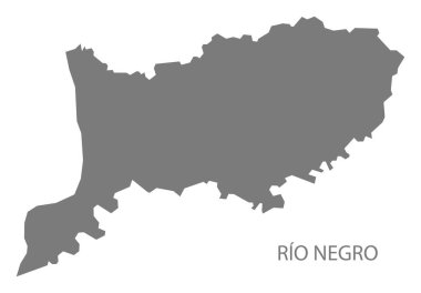 Rio Negro Uruguay harita gri