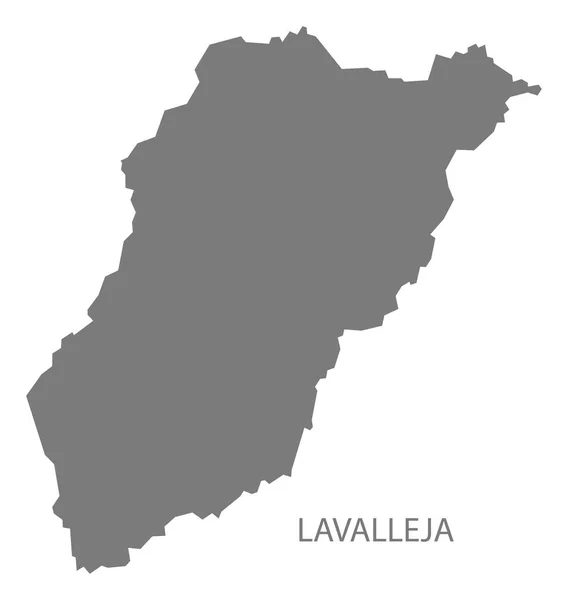 Χάρτης Ουρουγουάης Lavalleja γκρι — Διανυσματικό Αρχείο