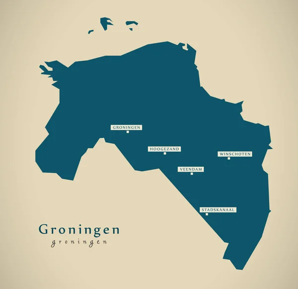 Mapa moderno - Groningen NL — Foto de Stock
