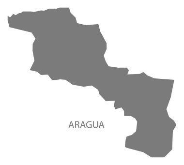 Aragua Venezuela harita gri