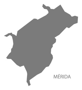 Merida Venezuela harita gri