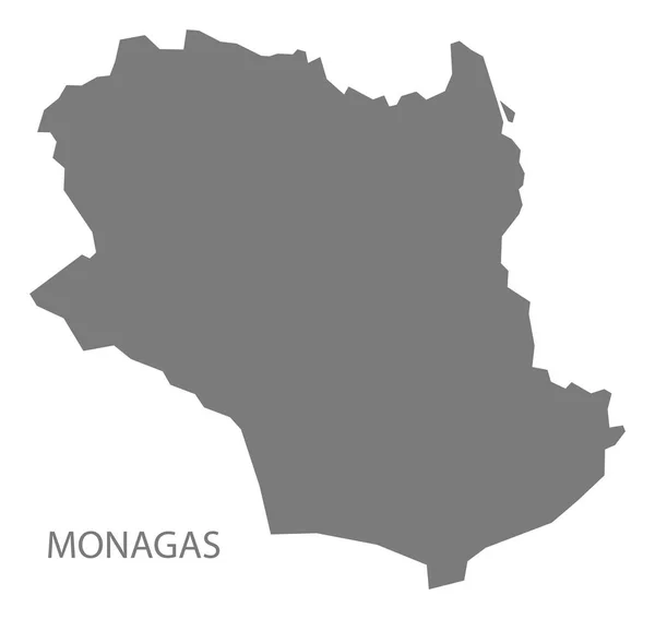 Monagas Venezuela Mapa gris — Vector de stock