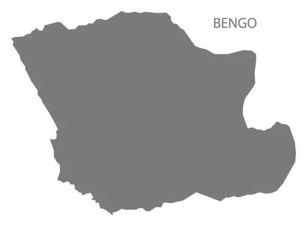 Bengo Angola Mapa gris — Vector de stock
