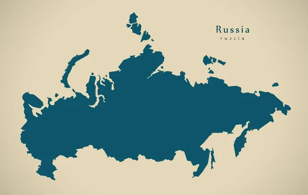 Modern Map - Russia RU — Stock Photo, Image