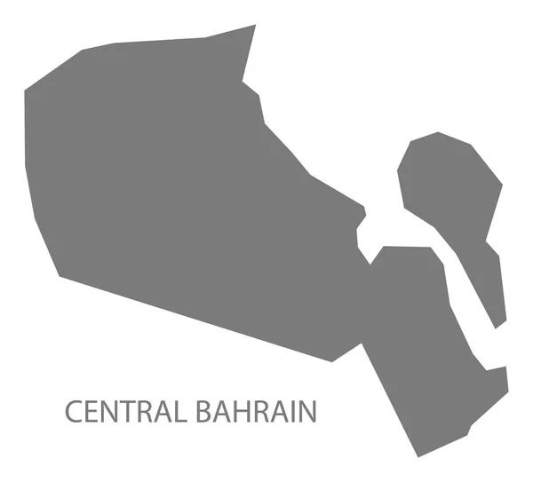 Szary mapę centrum Bahrajnu — Wektor stockowy