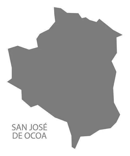 San Jose de Ocoa República Dominicana Mapa gris — Vector de stock