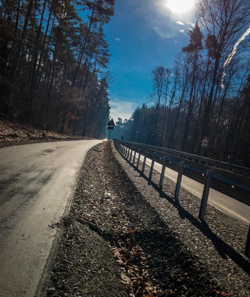 サイクリング道路の側の方法 — ストック写真