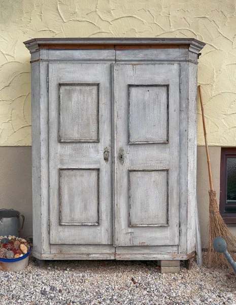 Old and vintage weathered cupboard