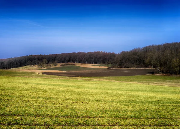 Vista del paisaje rural en Baviera Alemania — Foto de Stock