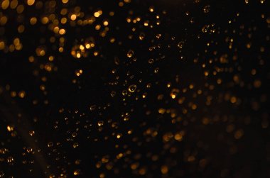 Closeup makro soyut su damlaları