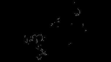 Kepulauan Riau Indonesia province map outline animation