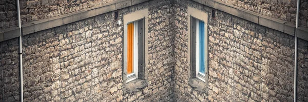 Bellas Artes Abstractas Escena Surrealista Fachada Ventana — Foto de Stock