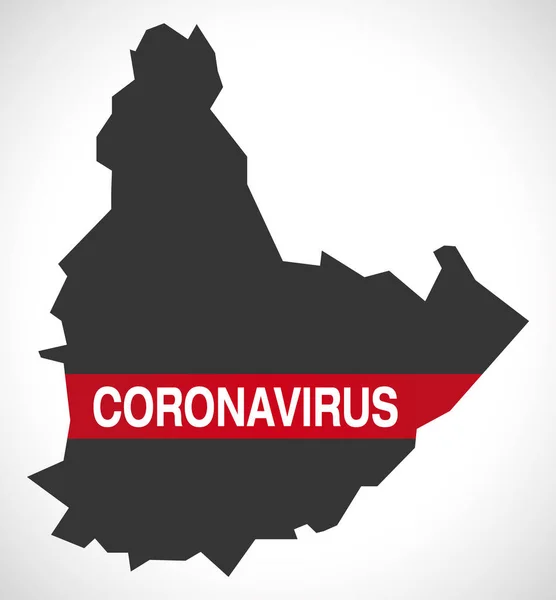 Mappa Della Contea Agder Norvegia Con Coronavirus Illustrazione Avvertimento — Vettoriale Stock