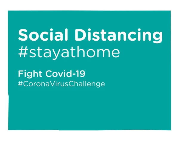 Mappa Dello Stato Del Colorado Con Tag Social Distancing Stayathome — Vettoriale Stock