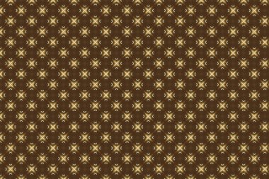 Süslemeleri olan soyut duvar kağıdı arkaplan deseni resimlemesi