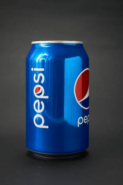 Pepsi Drink Gray Background Gray Isolate Editorial — Stock Photo, Image