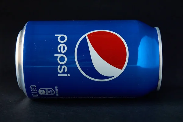 Pepsi Drink Black Background Black Isolate Editorial — Stock Photo, Image