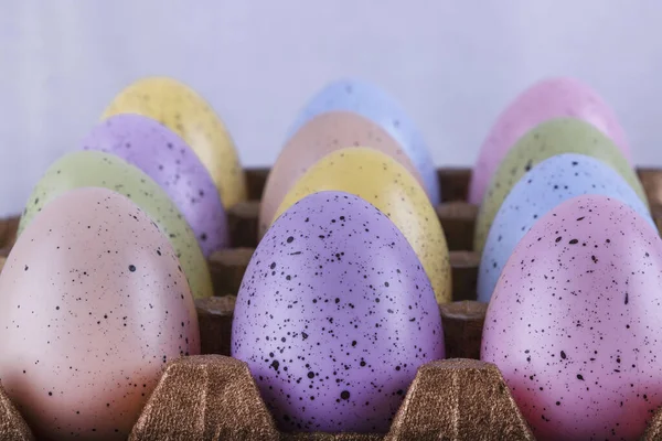 Multi-colored Easter eggs, easter background