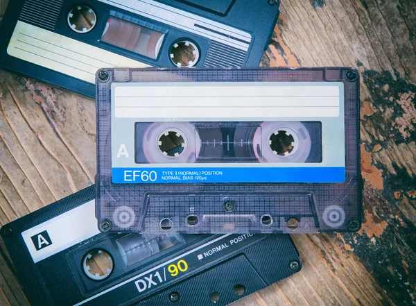 Primer plano del cassette de audio —  Fotos de Stock