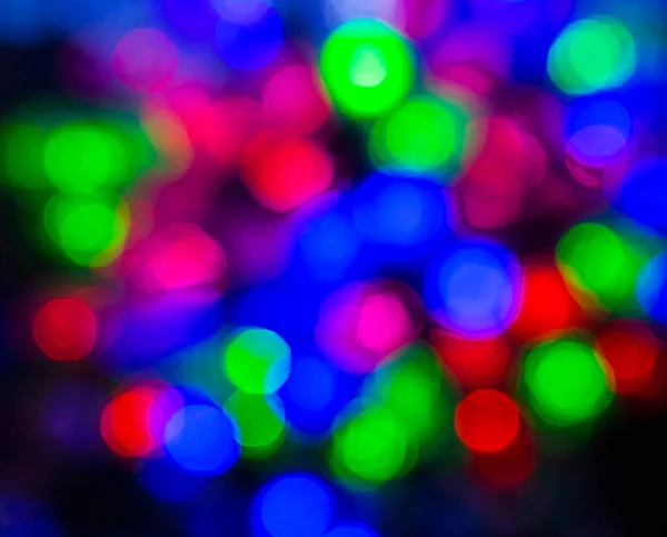 Farbige Weihnachtsbeleuchtung — Stockfoto
