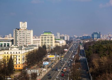 Belarus, Minsk, Independence Avenue clipart