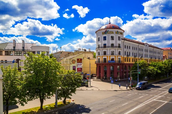 Białoruś, Mińsk, Nemiga Street — Zdjęcie stockowe