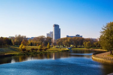 Belarus, Minsk, Pobediteley Caddesi