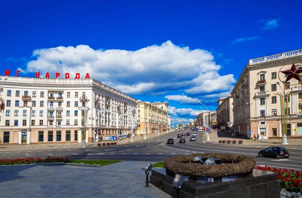 Plaza de la Victoria, Minsk, Belarús , —  Fotos de Stock