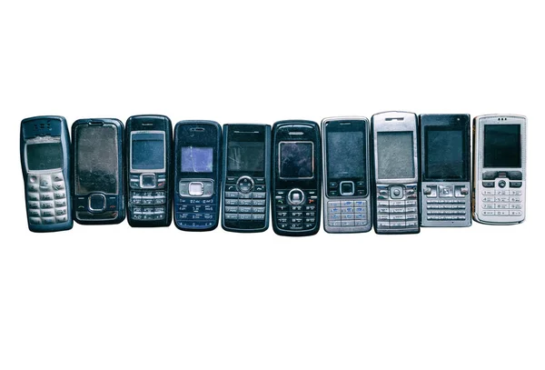 Stare telefony komórkowe — Zdjęcie stockowe
