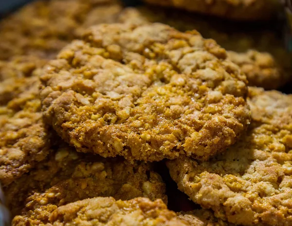 Biscotti di avena, Macro — Foto Stock