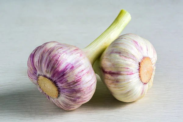 Ripe garlic, macro — Stock Photo, Image