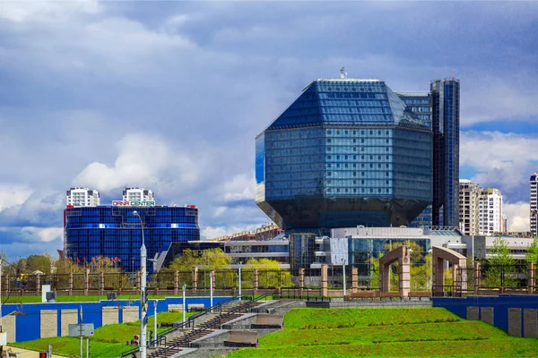 Minsk, nationale bibliotheek — Stockfoto