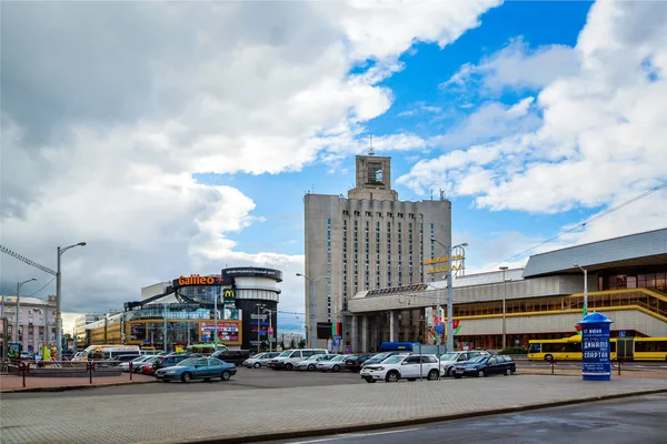 Минск, железнодорожный вокзал — стоковое фото