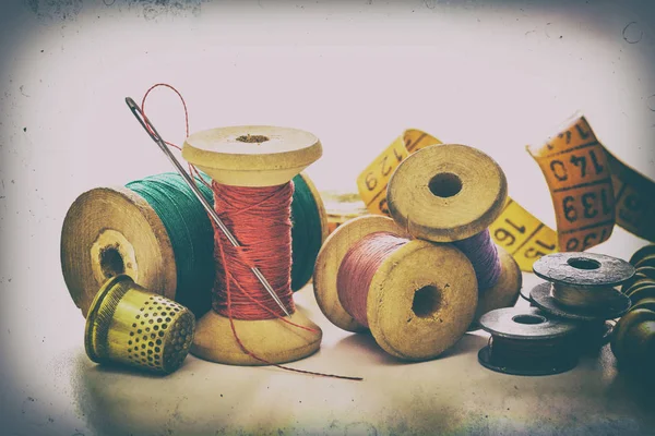 Sewing threads, coils — Stock Photo, Image