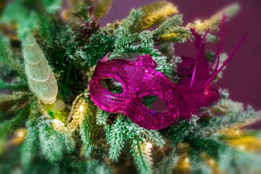 Noel ağacında Noel süslemeleri