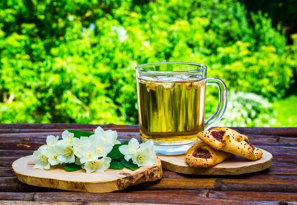 Tasse de thé au jasmin — Photo