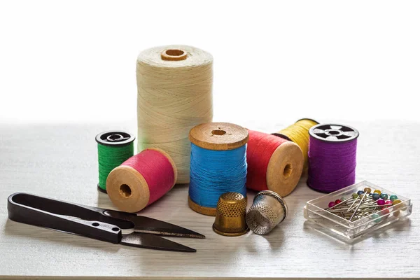 The concept of sewing fittings — Stock Photo, Image