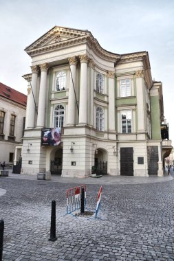 Prag, Çek Cumhuriyeti-17 Mart: Prag 'ın merkezinde emlak tiyatrosu
