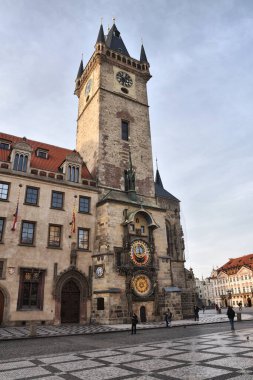 Prag, Çek Cumhuriyeti-17 Mart: Eski şehir meydanında astronomik saat