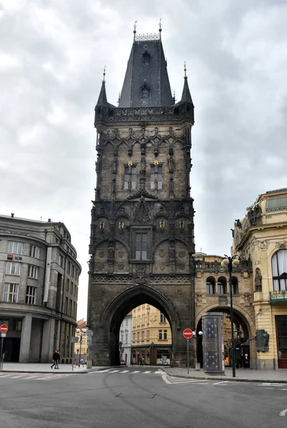 Praga Republika Czeska Marca 2020 Historyczne Wejście Starego Miasta Pragi — Zdjęcie stockowe