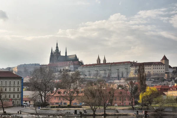 Прага Чехия Марта 2020 Года Пражский Град Окрестности Время Карантина — стоковое фото
