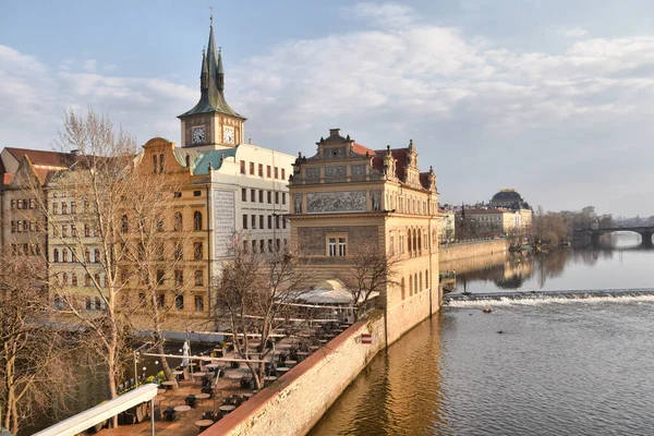 Прага Чешская Республика Марта 2020 Года Приморский Город Прага Время — стоковое фото