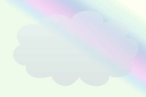 Abstrakt Schöne Einfache Leere Schmutzwolken Design Auf Buntem Regenbogen Farbverlauf — Stockfoto