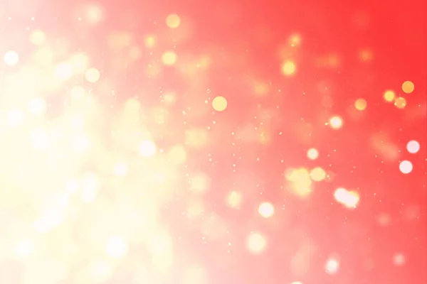 Abstract Golden Bokeh Arises Corner Orange Yellow Gradient Background — Stock Photo, Image